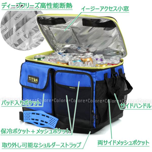Titan 多機能 折りたたみ式 クーラーバッグ 40缶 折り畳み式 大きめ Lサイズ 大容量 アウトドア ソフトクーラーボックス ショルダー q キャンプ Buyee Buyee 日本の通販商品 オークションの代理入札 代理購入