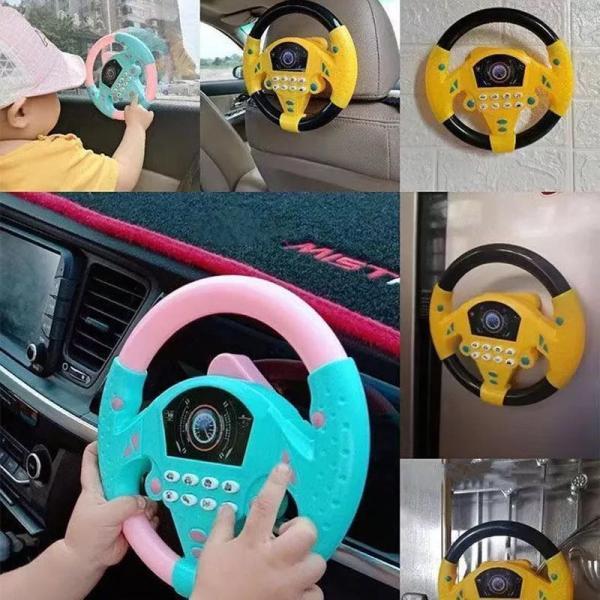 送料無料 知育車 ハンドル バス おもちゃ 乗り物 音楽 運転 手先
