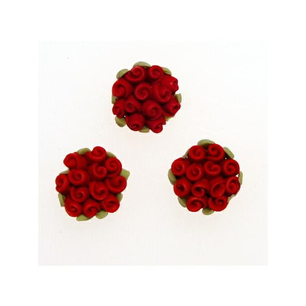 高級感ある樹脂でできた薔薇です！3個セットです