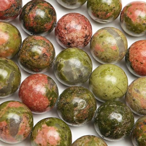 ユナカイト 丸玉 10mm【1連販売】 / 4-21 YU10M-X : 天然石専門店