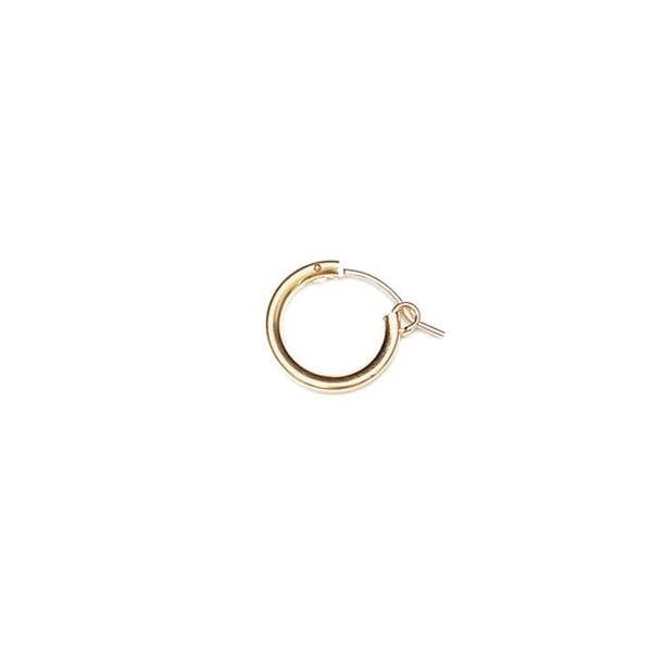 14KGF フープピアス（チューブ） 13mm【1ペア販売】 / 14K-318HP