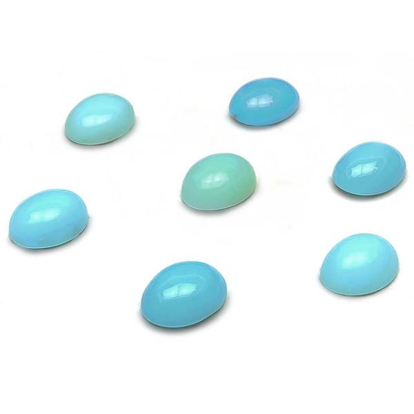 アリゾナ産 キングマンターコイズ カボション 8×6mm 4コ販売 / 84-4 TQ8KB2