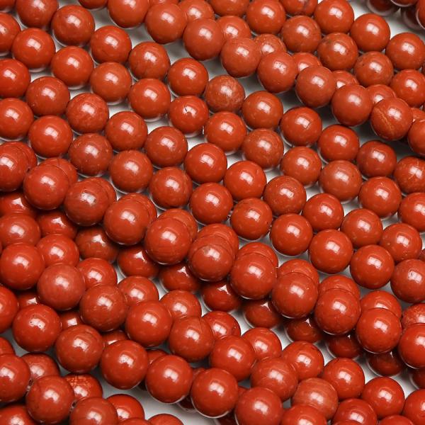 レッドジャスパー 丸玉 4mm【1連販売】 / 6-17 JA4M-X : 天然石専門店