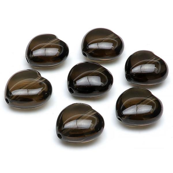 粒販売 スモーキークォーツ ハート 12mm 10粒販売 / T048 SM12HT