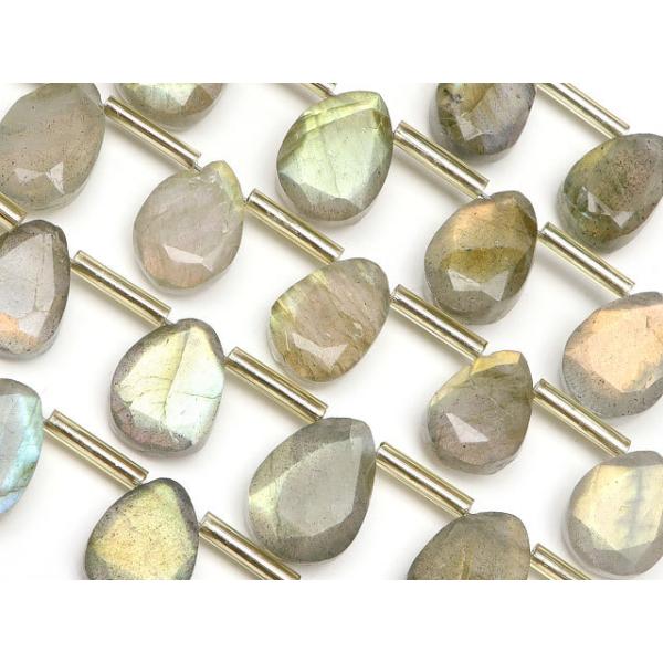 ラブラドライト ペアシェイプカット 8〜11mm【1連販売】 / 9-139 LB-PS