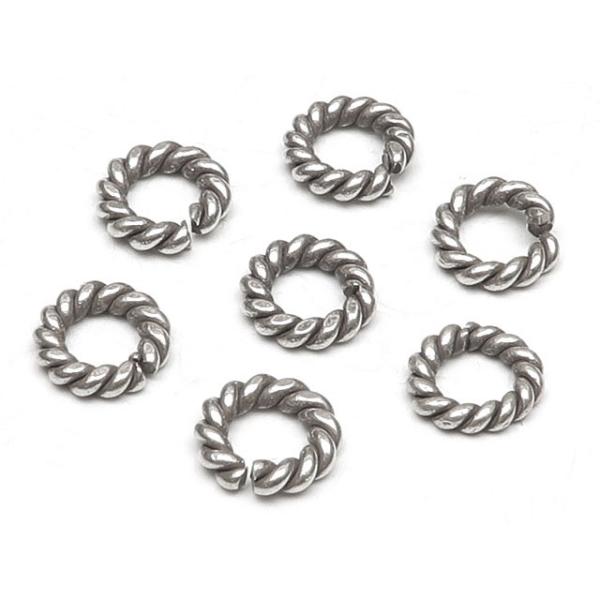 カレンシルバー ツイストカン 5×1mm【10コ販売】 / KLN-33MC : 天然石