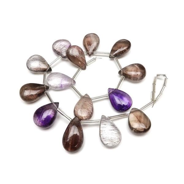 エレスチャルページ エレスチャルクォーツ スーパーセブン ペアシェイプ 15〜17mm【1点もの