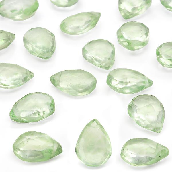 粒販売 ブラジル産 グリーントパーズ ペアシェイプカット 8×6mm【2粒