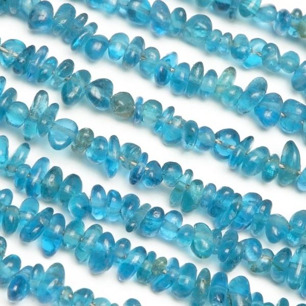 no.133 ネオンブルーアパタイト ネオンブルーアパタイト チップ 2〜4mm【1連販売】 / 9-133 AP2CP-X
