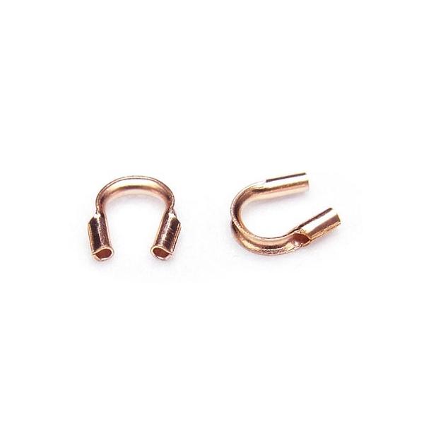 14KGF ピンクゴールドカラー U字金具 ［0.5mm穴］[5コ販売] / 14KPG-178TMG