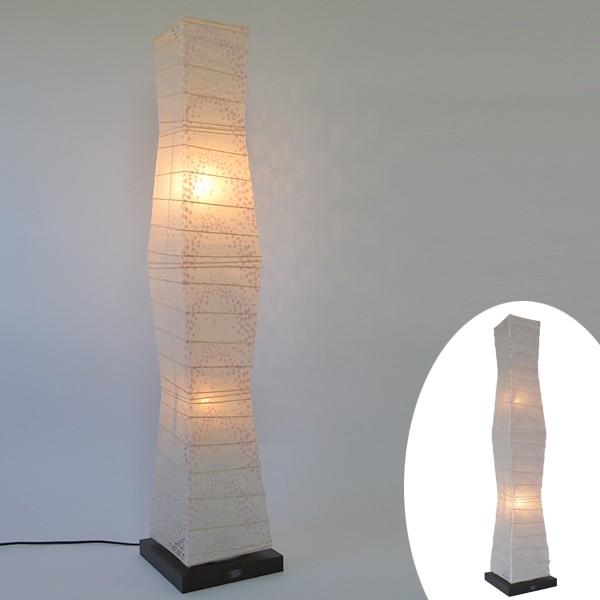 フロアライト 和紙 フロアランプ 花舞ピンクX小梅白 2灯