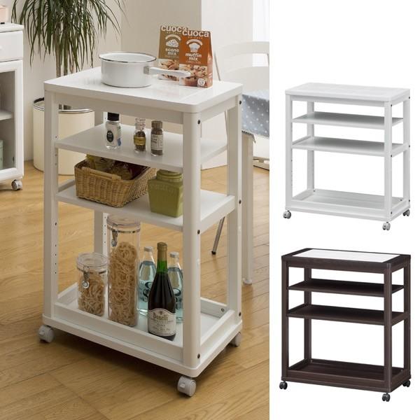 キッチンワゴン キャスター付 タイルトップ天板 セシルナ 幅約74cm