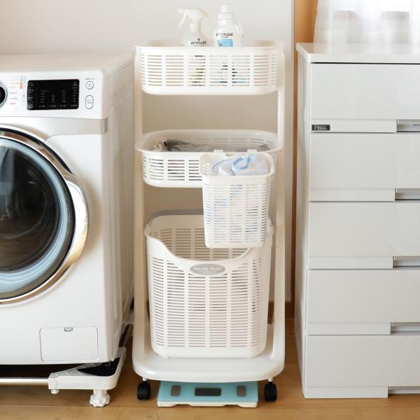 ランドリーバスケット ポケット付き 3段 洗濯かご ランドリーボックス ランドリーラック ランドリーバスケット 脱衣かご お弁当グッズのカラフルボックス 通販 Yahoo ショッピング