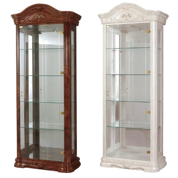 ガラスキャビネット ショーケース クラシック調 姫系 AMALFI 幅83cm