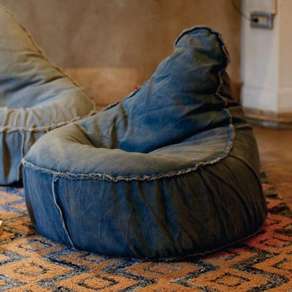 ビーズクッション クッション デニム チェアービーズクッション