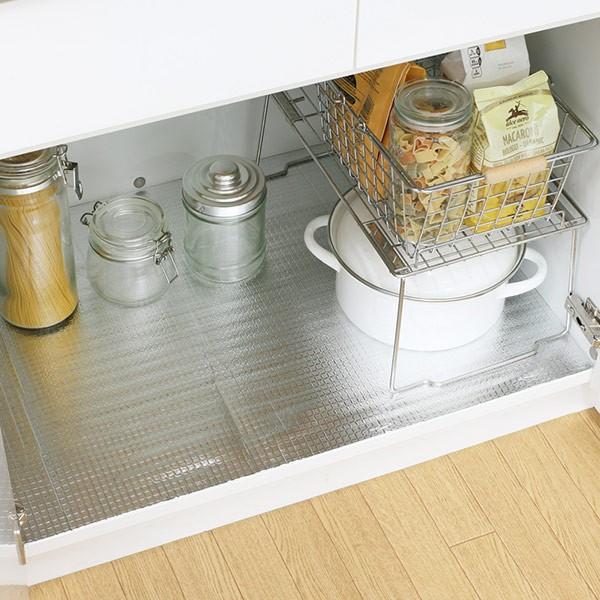 収納シート 抗菌 防カビ 流し台シート 縦60cm 横0cm 食器棚シート シンク下マット アルミシート Buyee Buyee Japanese Proxy Service Buy From Japan Bot Online