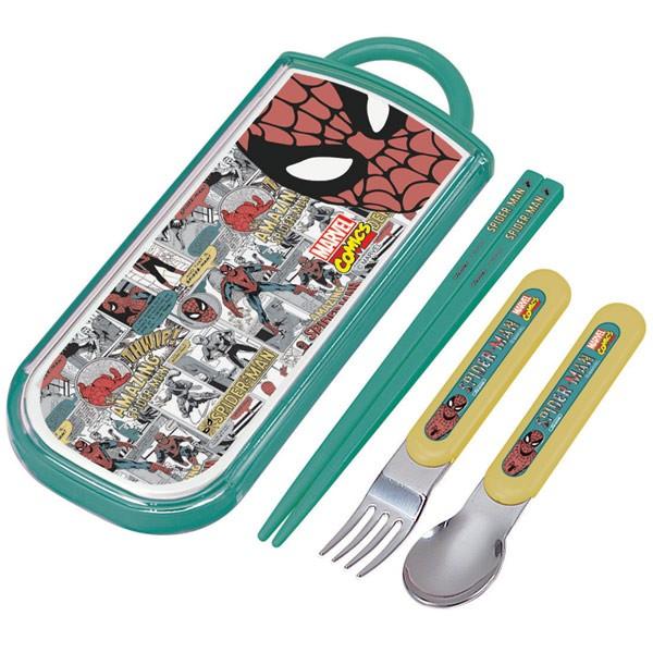 トリオセット 箸・フォーク・スプーン スパイダーマン マーベル