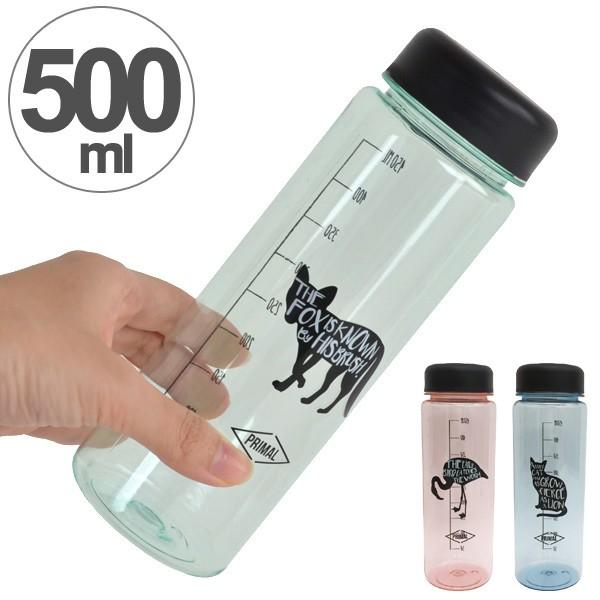 水筒 プラスチック製 ウォーターボトル 直飲み 500ml （ 常温 ペット
