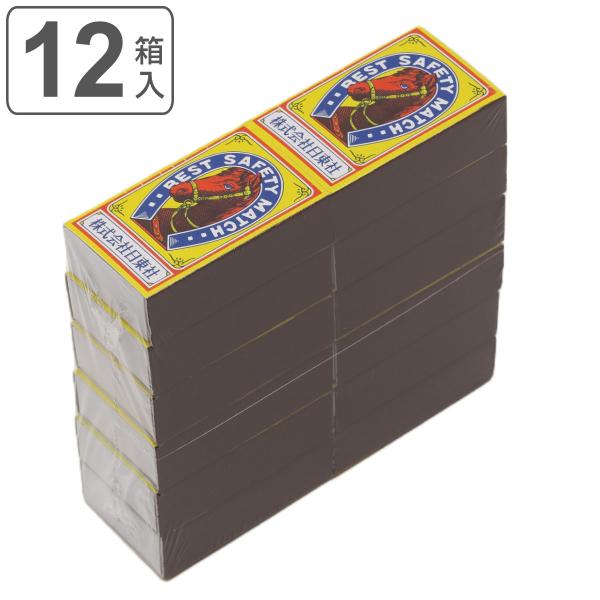 サイズ/約幅11.3×奥行10.5×高さ3.5cm※1箱あたり内容量/12箱入り1箱あたり：約40本材質/紙、木材、塩素酸カリウム、膠、赤りん生産国/日本製●自然発火しない安全マッチです。●自然に戻る原材料を使用した、環境に優しいエコ商品で...