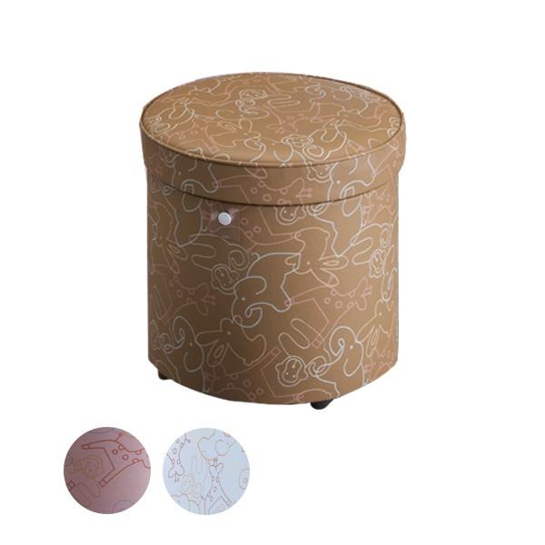 スツール 収納付 丸型 トゥーン 直径33cm 収納 ボックス 椅子 イス 収納ボックス かわいい カラフル オットマン おしゃれ お弁当グッズのカラフルボックス 通販 Yahoo ショッピング