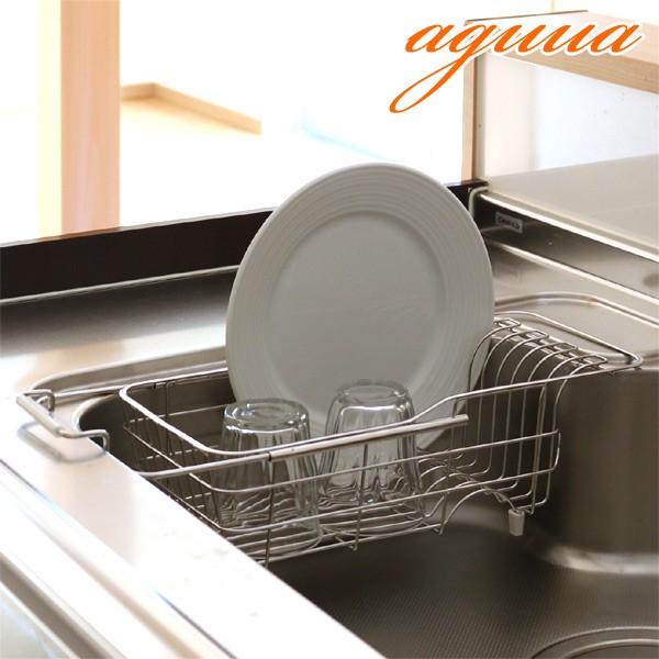 在庫限り 入荷なし 伸縮水切りラック Aguua アグア スライドシンク ステンレス製 日本製 水切りかご ディッシュラック 水切りバスケット お弁当グッズのカラフルボックス 通販 Yahoo ショッピング