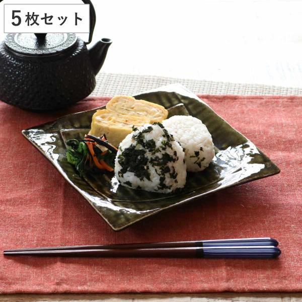 美濃焼　角皿　隅切角皿　隅切呉須　瓦皿　和風変形皿　正方形　和食器 隅切長角皿｜安南楽描｜ゴス｜陶器｜南窯｜美濃焼｜和食器通販