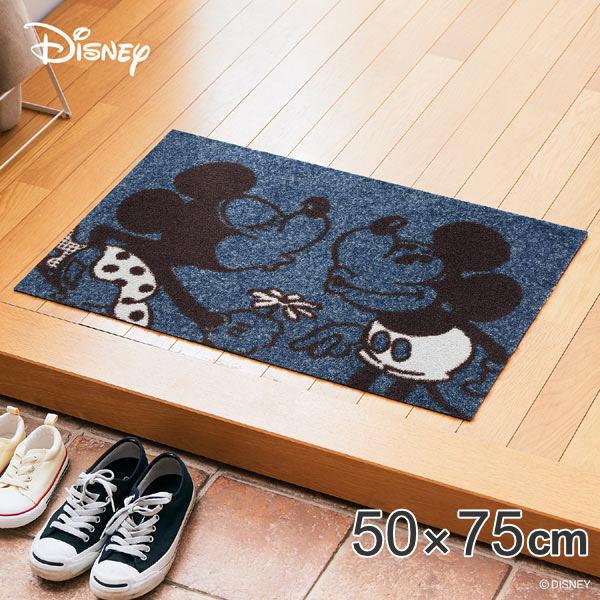 Disney 玄関マット 50×75cm 屋外兼用 ミッキー＆ミニー （ 玄関