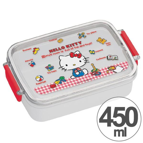 sanrio お弁当箱 角型 ハローキティ ギンガムチェック 450ml 子供用 