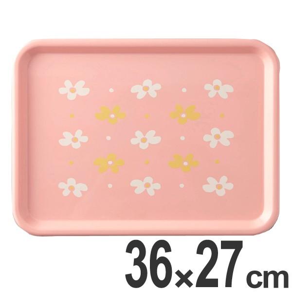 トレー 花あそび 36cm プラスチック お盆 日本製 （ トレイ プレート