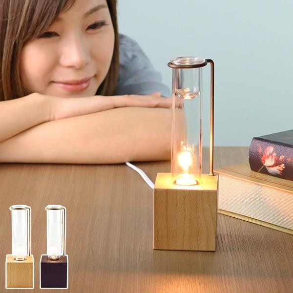 アロマランプ ルネ ガラス 照明 試験管 テーブルランプ （ アロマ