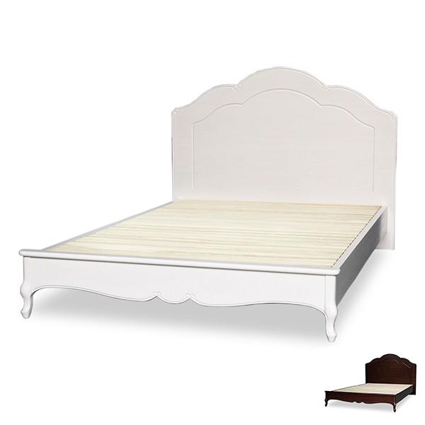 セミダブルベッド クラシック調 猫脚 フルール 約幅130cm （ ベッド