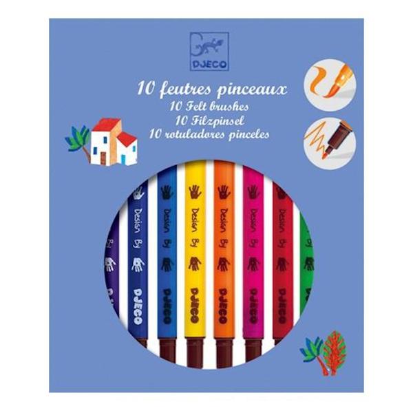 ペン 10色 フェルトペン クラシック 子供 知育玩具 ジェコ Djeco ツインペン 筆 ペン 10色セット 10本 お弁当グッズのカラフルボックス 通販 Yahoo ショッピング