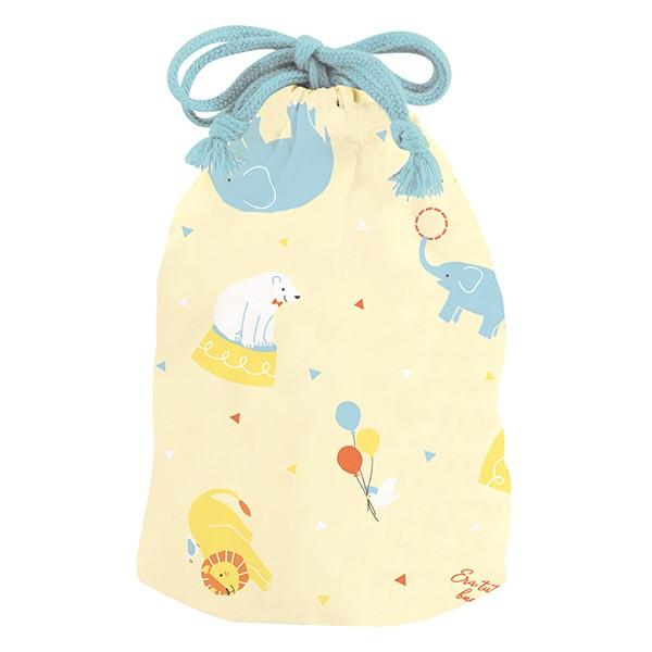 カラフル☆アニマル キリン お弁当袋 コップ袋 ハンドメイド コップ袋 巾着袋 ランチバッグ 子供 動物 （ 巾着 幼稚園 保育園 給食
