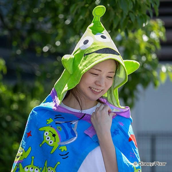 バスタオル フード付きコンパクトバスタオル フード付きチェンジ エイリアン トイ ストーリー フード付きタオル フード付きバスタオル タオル お弁当グッズのカラフルボックス 通販 Yahoo ショッピング