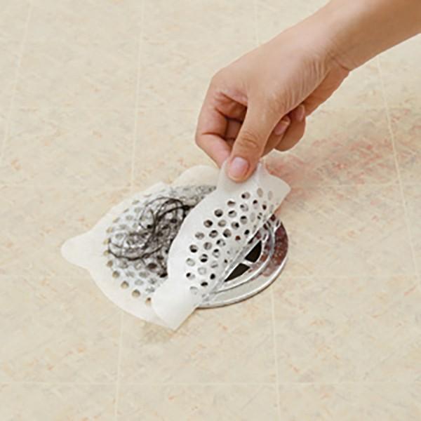 お風呂の髪の毛とり 30枚入 シール 粘着タイプ 排水溝 掃除 風呂掃除 排水口 髪の毛 ネット ゴミ受け シート 3010 お弁当グッズのカラフルボックス 通販 Yahoo ショッピング