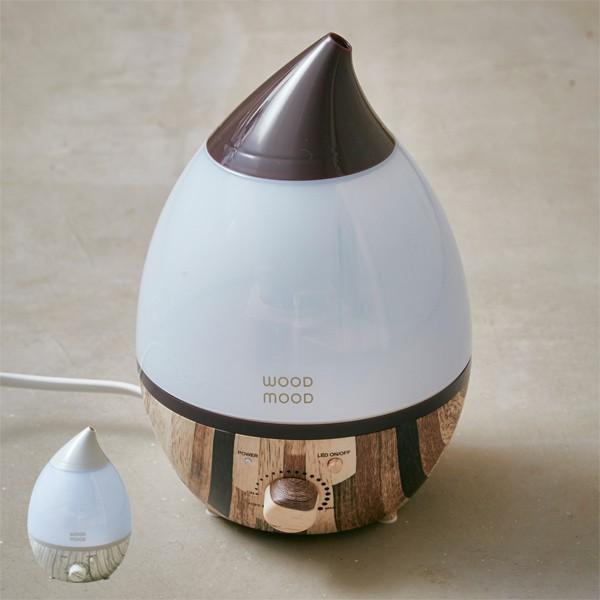 アロマ超音波加湿器 Wood mood ヴィンテージウッド M （ 超音波加湿器