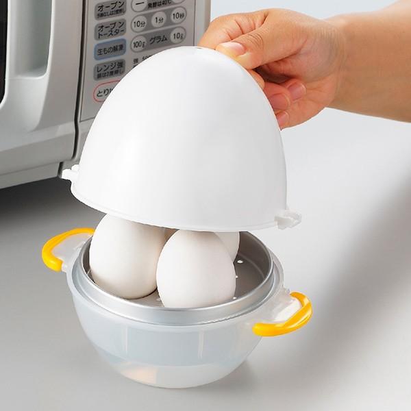 電子レンジグッズ れんじでゆでたまご 3個用 Ez Egg 便利グッズ ゆで玉子調理器 ゆで卵調理器 ゆで玉子作り お弁当グッズのカラフルボックス 通販 Yahoo ショッピング