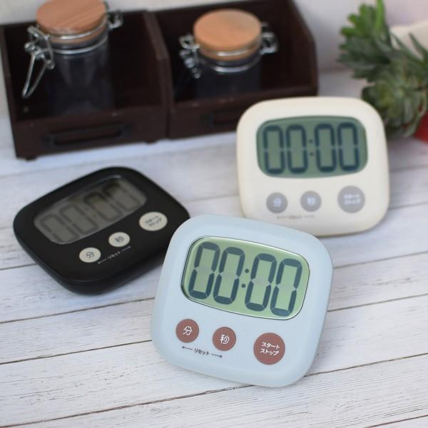 キッチンタイマー ３キータイマー 大画面 マグネット スタンド デジタルタイマー クッキングタイマー 磁石 電池付き お弁当グッズのカラフルボックス 通販 Yahoo ショッピング