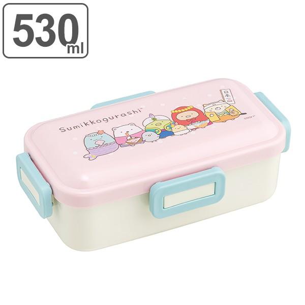 お弁当箱 1段 ふわっと弁当箱 4点ロック すみっコぐらし とびだす絵本とひみつのコ 530ml ランチボックス 弁当箱 レンジ対応 食洗機対応 キャラクター 3261 お弁当グッズのカラフルボックス 通販 Yahoo ショッピング