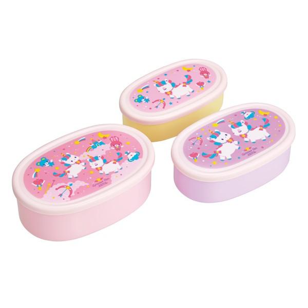 お弁当箱 シール容器 3個入 ユニコーン 子供 ランチボックス 弁当箱 幼稚園 保育園 保存容器 デザートケース レンジ対応 おすすめ お弁当グッズのカラフルボックス 通販 Yahoo ショッピング