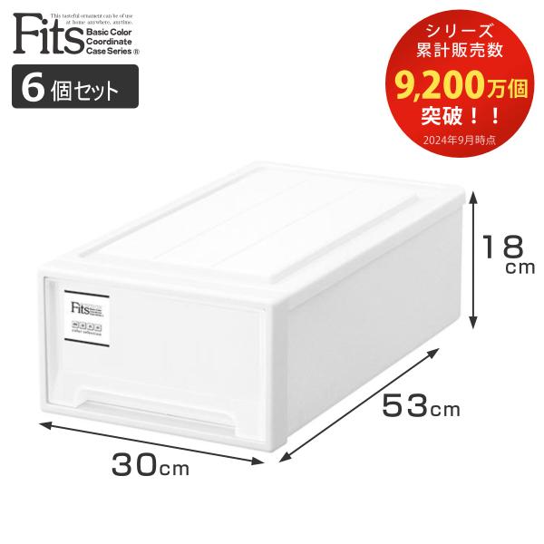 Fits 収納ケース フィッツケース クローゼット S-30 6個セット