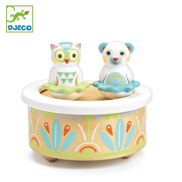 オルゴール ミュージック 赤ちゃん おもちゃ 知育玩具 木製 ジェコ Djeco 回転オルゴール ベビー 子供 子守唄 お弁当グッズのカラフルボックス 通販 Yahoo ショッピング