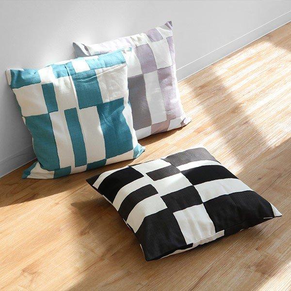 クッションカバー 45 45cm 北欧 コントラスト 日本製 ブルー クッション カバー おしゃれ 45 45cm 柄 お弁当グッズのカラフルボックス 通販 Yahoo ショッピング