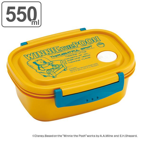 お弁当箱 1段 2点ロック ラク軽弁当箱 ｍ くまのプーさん 550ml ランチボックス 弁当箱 保存容器 レンジ対応 食洗機対応 冷凍 プーさん おすすめ お弁当グッズのカラフルボックス 通販 Yahoo ショッピング