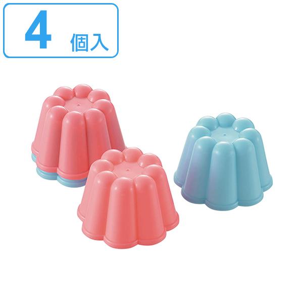 ゼリー型 4個セット プラスチック製 タイガークラウン 日本製