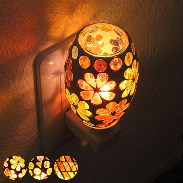 照明 アロマランプ モザイクアロマライト コンセント型 白熱球 アロマディフューザー 間接照明 インテリアライト ライト 3351 お弁当グッズのカラフルボックス 通販 Yahoo ショッピング