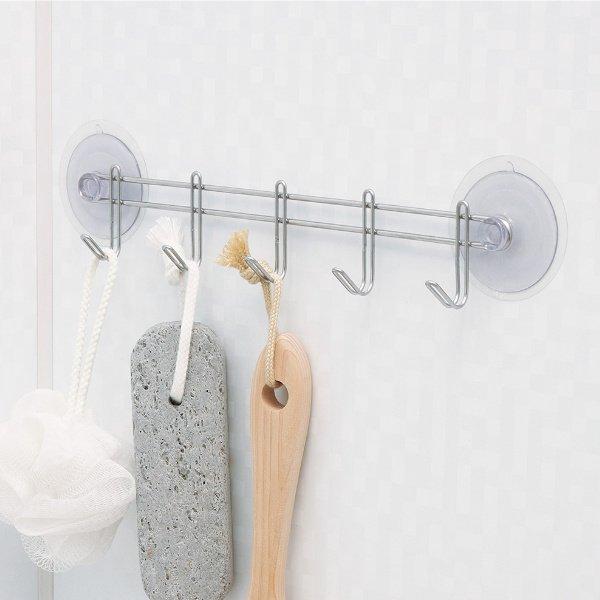 フック ステンレス5連フック 吸盤 吸盤フック バス収納 小物 収納 壁面収納 5連フック ステンレス製 3365 お弁当グッズのカラフルボックス 通販 Yahoo ショッピング