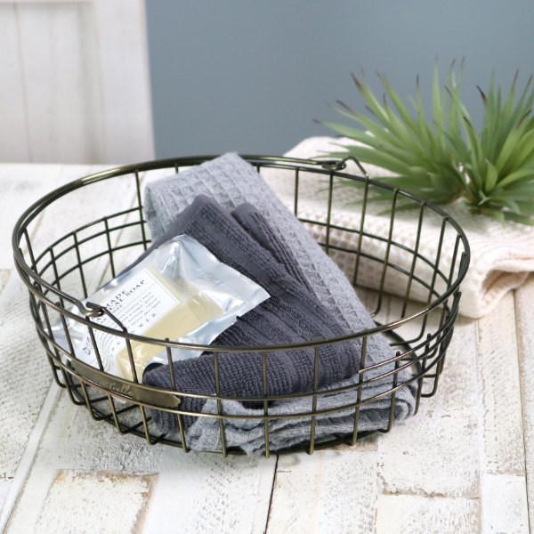 ワイヤーバスケット Tralle Wire Oval Basket M スチール