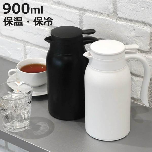 サイズ/約高さ21cm直径：約10.5cm重量/約510g容量/約900ml内容量/1個材質/本体：ステンレス鋼、持ち手：ポリプロピレン、蓋栓：ポリプロピレン、パッキン：シリコーンゴム種類/ホワイト、ブラック生産国/中国製保温効力/59度以...