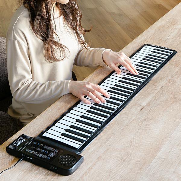 谷村実業 ピアノ 電子ピアノ コンパクト 61鍵盤 ロールアップ 谷村実業 ピアノ 電子ピアノ コンパクト 61鍵盤 ロールアップ